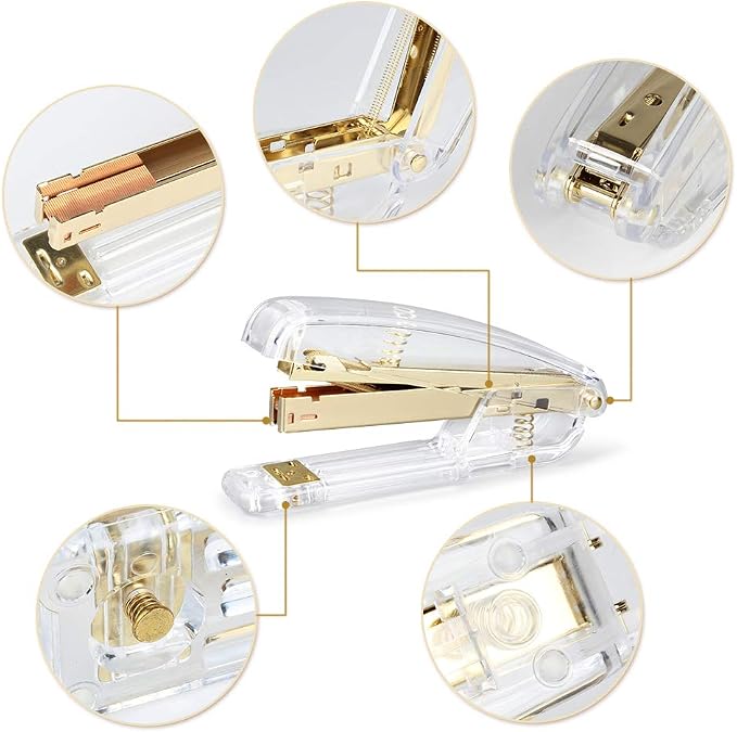 Staplers for Desk, Acrylic Stapler for Office School - Image 5