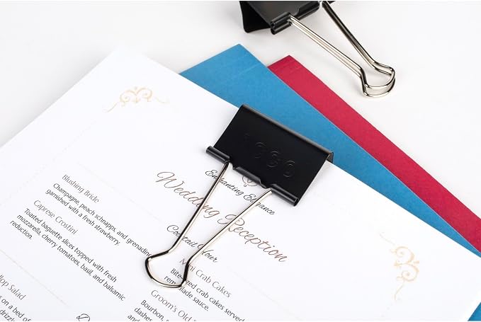 ACCO Brands Binder Clips, 1 Box, 12 Clips/Box - Image 2