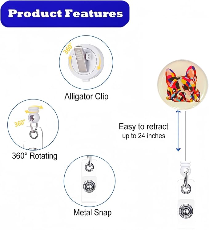 Funny Dog Badge Reel - Image 2