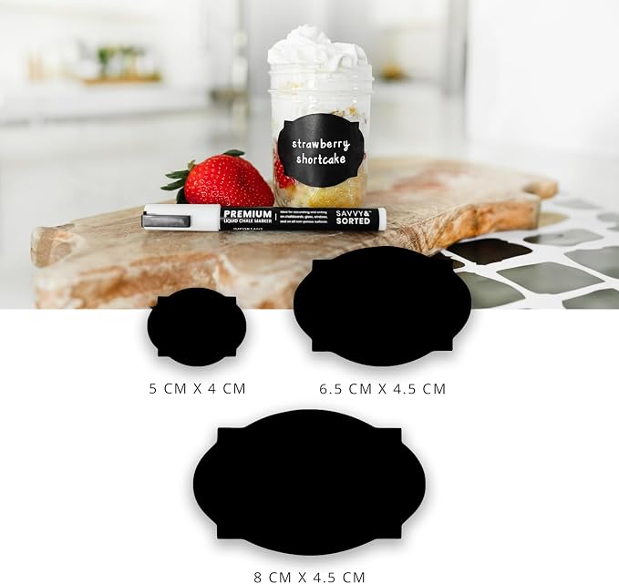 96 Chalkboard Labels for Storage Bins, Chalkboard Stickers - Image 4
