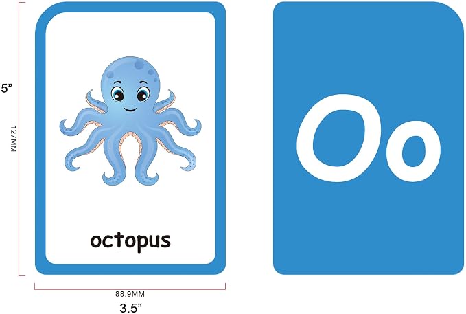 ZazzyKid Flash Cards for Toddlers Learning: 54 Double Sides Flashcards for - Image 3