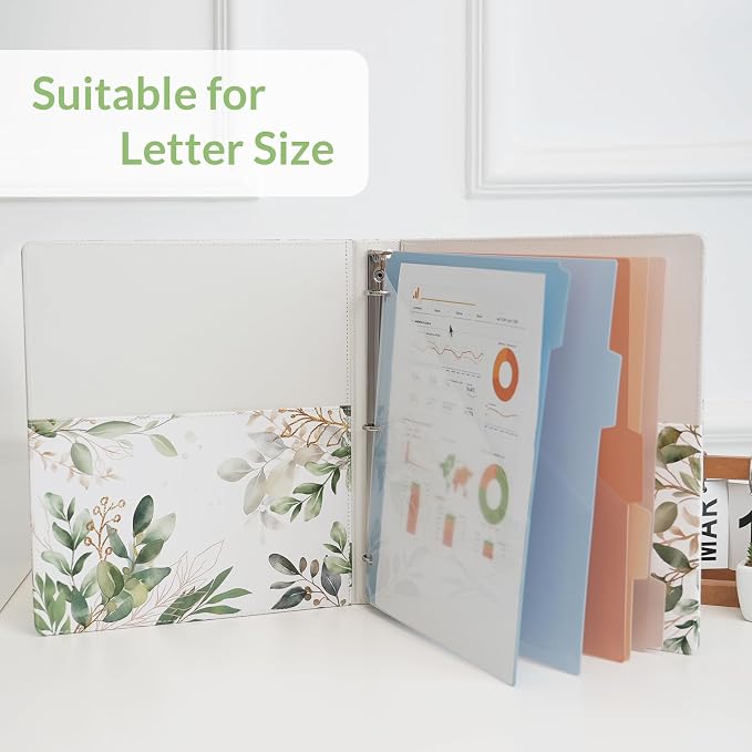 SKYDUE 1 Inch 3-Ring Binder - Image 5