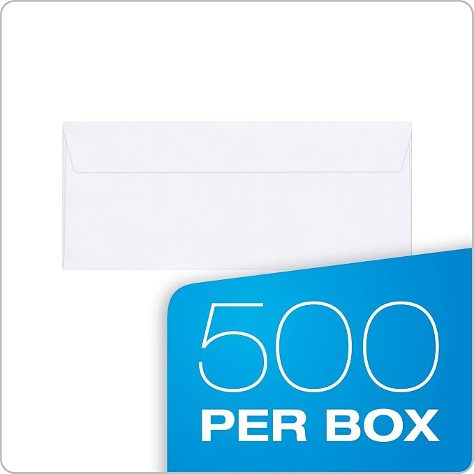 Columbian #8-5/8 Security Envelopes, 500 Pack, Double Window Self Seal Envelopes - Image 6