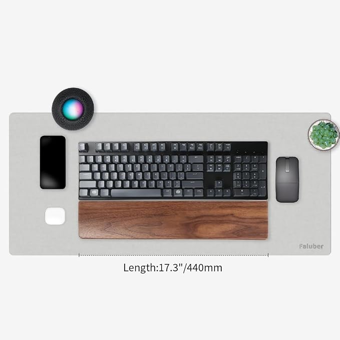 Faluber Wooden Wrist Rest, 17.3-inch Length and 20mm Thickness - Image 2
