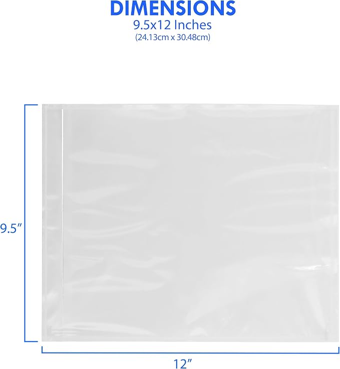 1000 Count 9.5" x 12" Shipping Label Envelopes, Top Loading - Image 3
