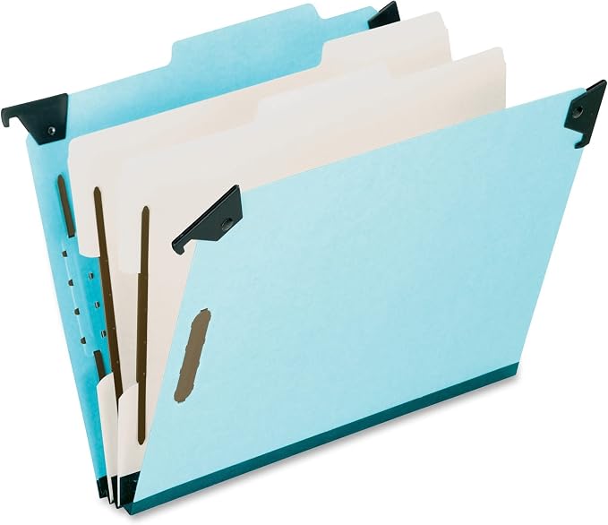 Pendaflex 59252 Pressboard Hanging Classi-Folder, 2 Divider/6-Sections by Pendaflex