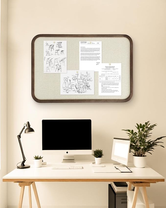 Linen Bulletin Board, Pin Board - Image 7