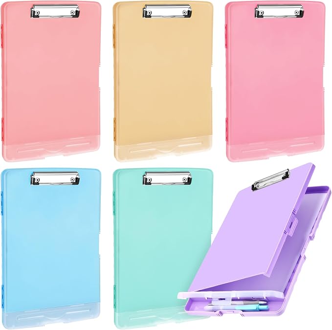 Crtiin 6 Pcs Colored Clipboard by Crtiin