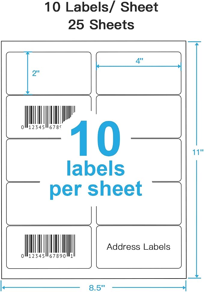Shipping Address Labels, Mailing Labels - Image 2