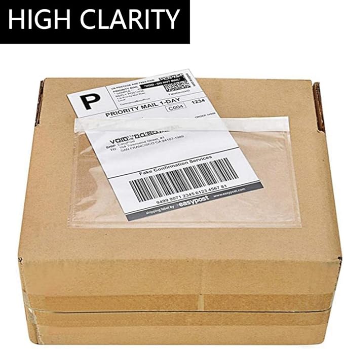 Shipping Labels Sleeves, Packing Slip Envelope Pouches 7.5" x 5.5" Packing List - Image 5