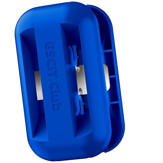 GSCIT Club Edge Banding Trimmer, with Tungsten Carbide Blades, Hand Planer Edge Bander for Burrs,Edge Corner Planer,Wood Chamfering Fillet Scraper,Edge Banding Cutter for PVC ABS Melamine (Blue)-DeskLoop Office