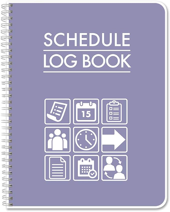 BookFactory Scheduling Notebook, Employee Work Schedule Journal, Small Business by BookFactory