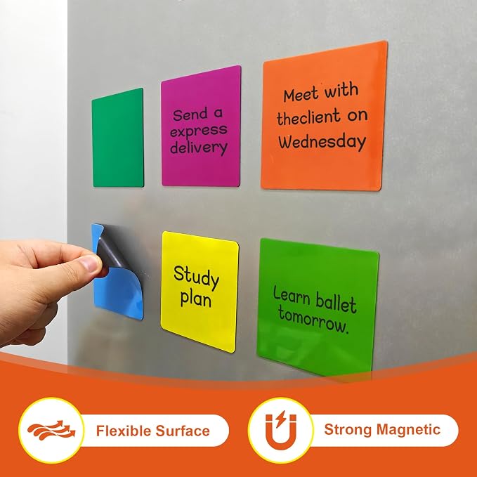 18 Packs, Magnets Labels, Widely Use to Post Notes - Image 7