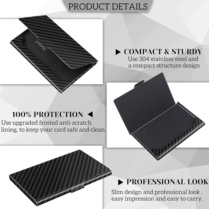 Slim Minimalist Business Card Holder - Image 3