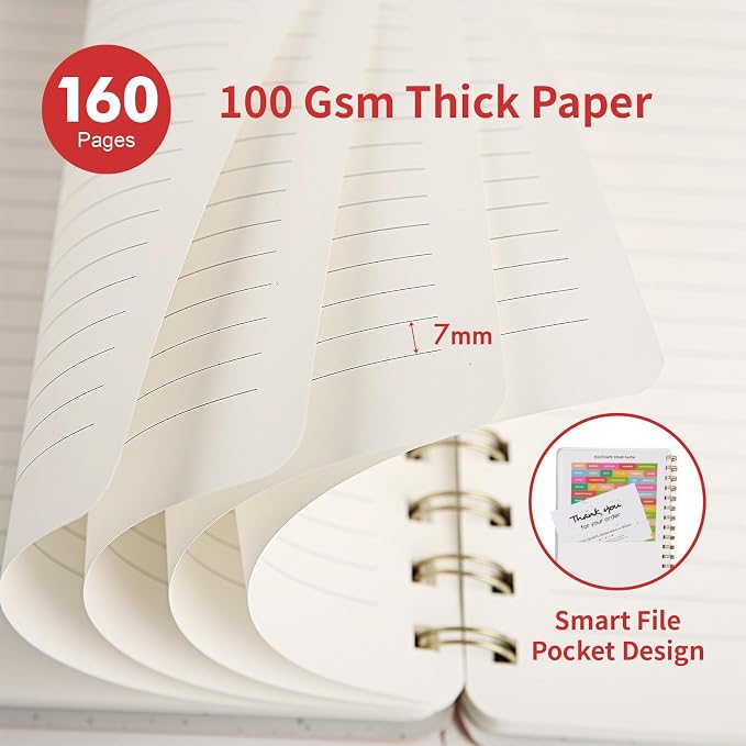 Spiral Notebook-5.75" x 8.125" College Ruled Journal - Image 3