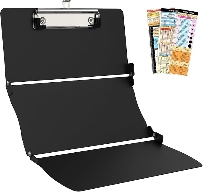 Trustnice Nursing Clipboard Foldable DIY Edition Medical Cheat Sheets Aluminum by Trustnice