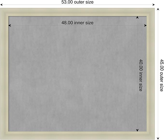 Amanti Art Silver Framed Magnetic Board 45x53 Oversize Vision Board - Image 2