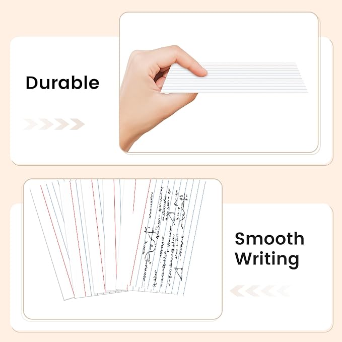 300 Count White Index Cards 3x5 Inch - Image 3