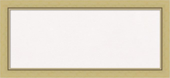 Amanti Art White Cork Board for Wall, 15x33 Vision Board with Gold Frame, Medium Corkboard Office Decor for Home Organization, Casual Corkboard Pinboard to display items for home organization-DeskLoop Office