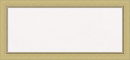 Amanti Art White Cork Board for Wall, 15x33 Vision Board with Gold Frame, Medium Corkboard Office Decor for Home Organization, Casual Corkboard Pinboard to display items for home organization-DeskLoop Office