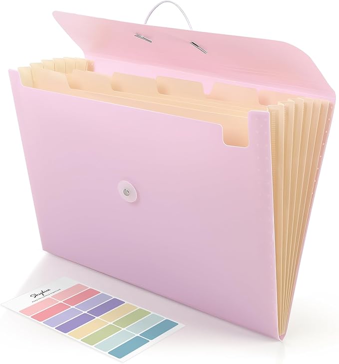 SKYDUE Accordion File Organizer, Expanding File Folder by SKYDUE