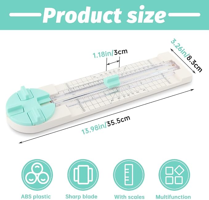 Paper Cutter, 4-in-1 Paper Trimmer, Photo Cutter, Perforated, Creasing - Image 7