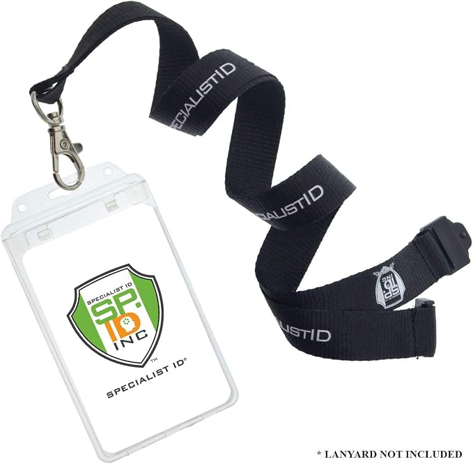 Permanent Locking Hard Plastic Badge Holder - Image 7