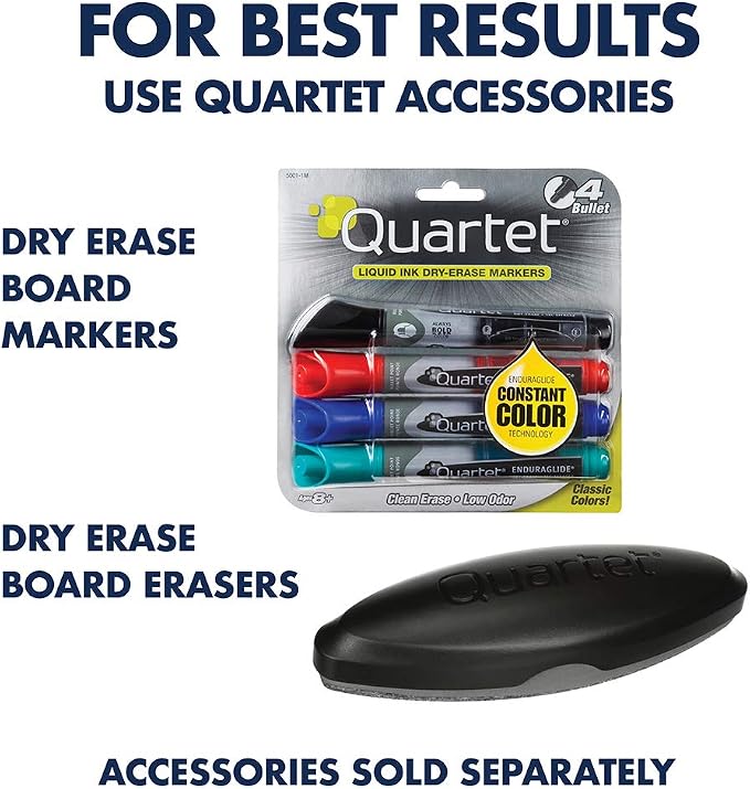 Quartet Dry Erase Magnetic White Board 72"W x 48"H, Porcelain Whiteboard - Image 6