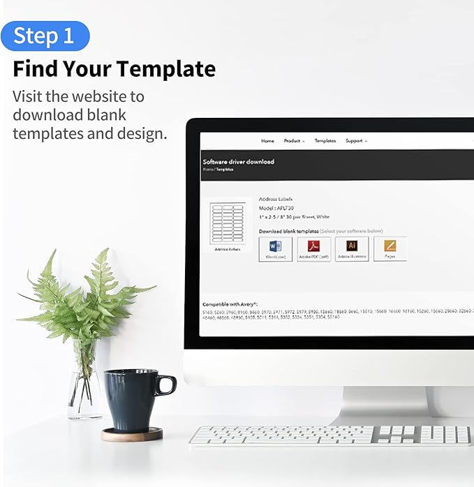 2"x4" Shipping Address Labels, 10-UP Blank Mailing Labels, White Self-Adhesive Customized Stickers for Inkjet and Laser Printer [400 Sheet, 4000 Labels]-DeskLoop Office