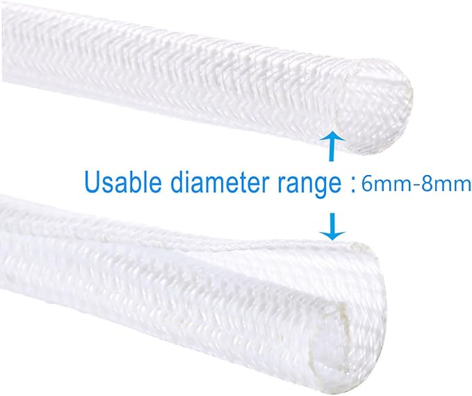 QCSIW 1/4" x100ft Split Sleeve Wire Loom Tubing - Image 9