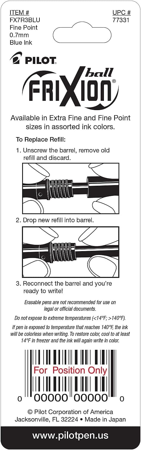 Pilot, FriXion Ball Gel Ink Refills - Image 4