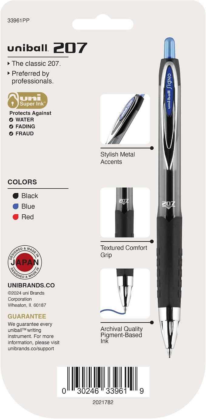 uni-ball 207 Retractable Gel Pens, Medium Point - Image 7