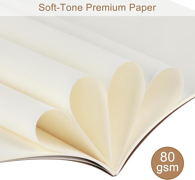 ZCZN 24 Pack A5 Kraft Notebooks Bulk, 8.15x5.5 Inches Blank Journaling Notebooks - Image 6