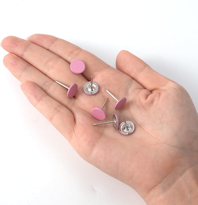 100pcs Metal Thumb Tacks, Heavy Duty Flat Head Push Pins, Upholstery Tacks - Image 7