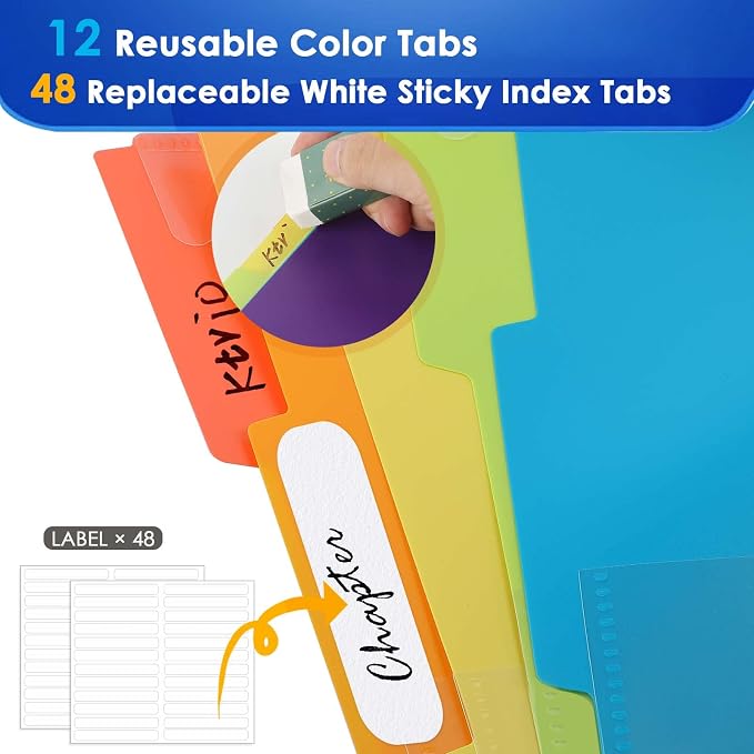 KTRIO 24 Pocket Project Organizer, Letter Size Spiral Binder, Letter Size Fit - Image 4
