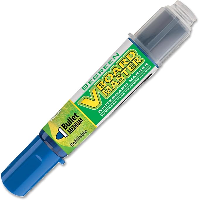 PILOT V Board Master BeGreen Refillable White Board Markers, Bullet Tip by PilotCorporationofAmerica