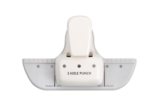 Bira Craft 3 Hole Punch, 4 Sheet Capacity, Mini/Pocket, Performance Guaranteed by BiraBira