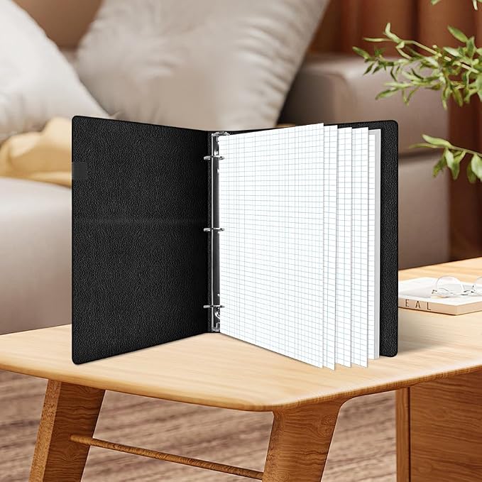 Grid Paper - 3 Hole Graph Paper, Letter Size 300 Sheets/600 Pages Loose-Leaf - Image 6