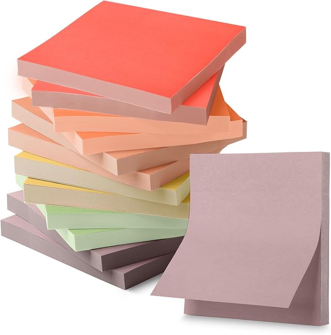 Mr. Pen- Sticky Notes, 12 Pads, 600 Sheets, Colorful | Sticky Notes Bulk by MrPen