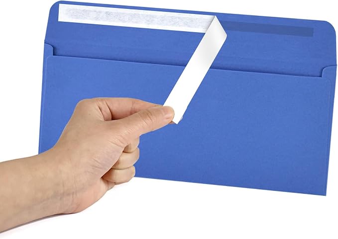 Navy #10 Envelopes 100 Count Self Seal Envelopes Red - Image 2