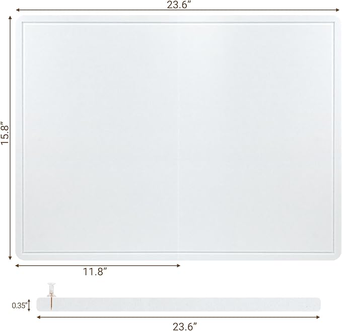 AKTOP Bulletin Board, Decorative CorkBoard Photo Display Board - Image 3