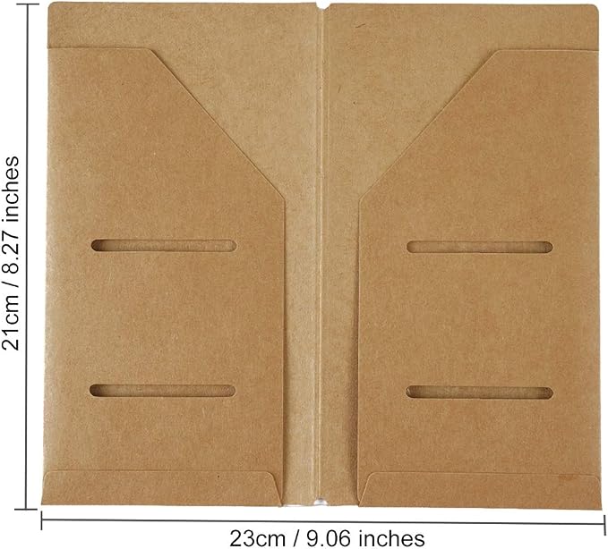 Moterm Kraft File Folder + Zipper PVC Pouch Travelers Journal Refills Pack | - Image 3