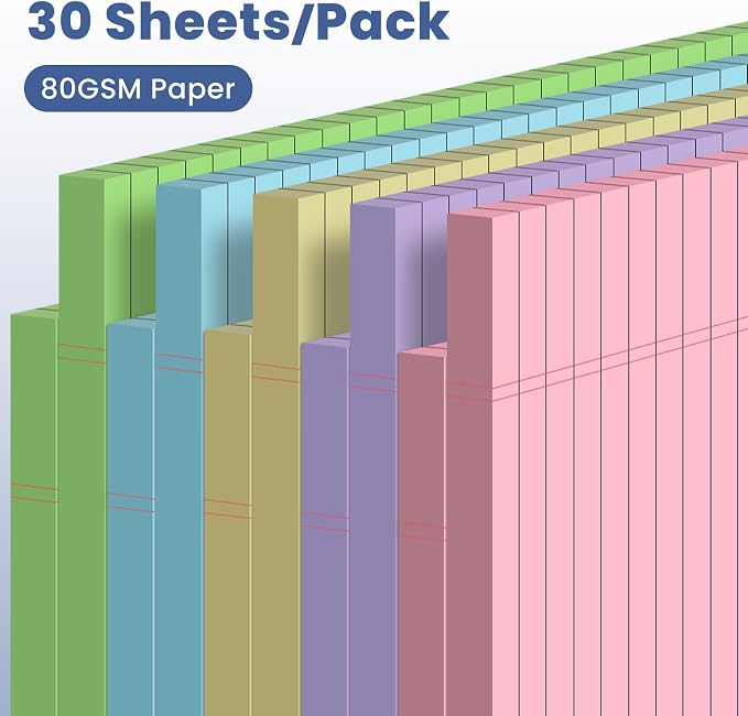 10pcs Small Note Pads, Color Notepads 5x8 College Ruled Notebook, Writing Pads - Image 3
