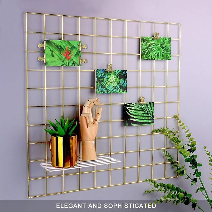 Coideal Small Gold Bull Hinge Clips, Pictures Photos, Wire Grid Wall Decor - Image 3