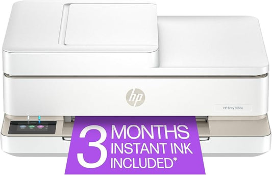 HP Envy 6555e Wireless All-in-One Color Inkjet Printer, Print, scan, Copy, Duplex Printing Best-for-Home, 3 month Instant Ink trial included (714N5A)-DeskLoop Office