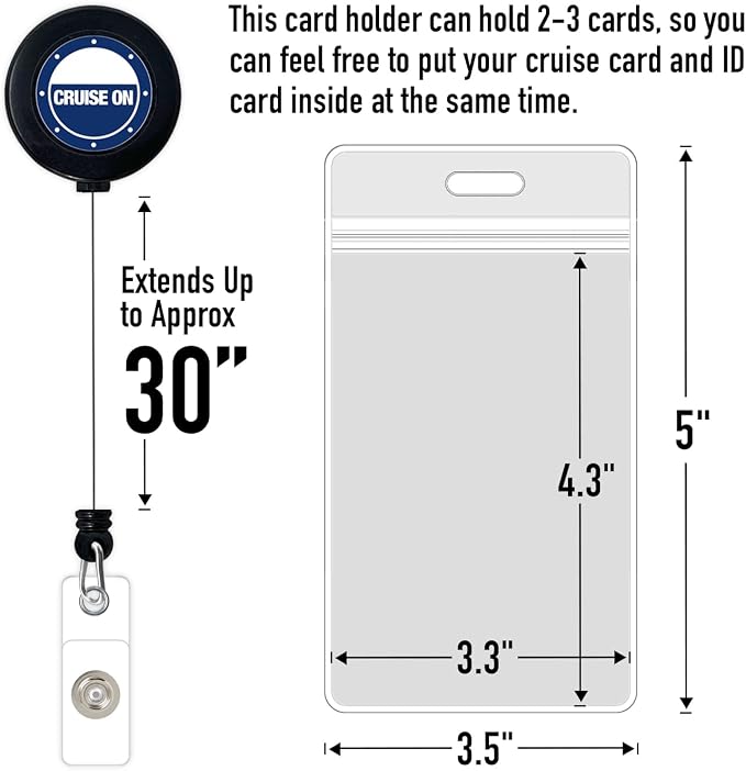 Cruise On Cruise Lanyard for Ship Cards – 2-Pack Retractable Badge & Waterproof - Image 6