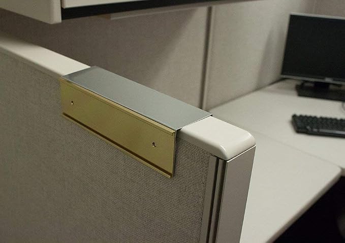 Over the Cube The Original Quality Aluminum, Changeable Cubicle Nameplate Holder - Image 4
