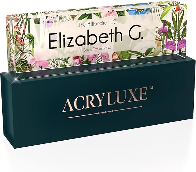 Desk Name Plate Personalized, Custom Name Plates, 2½/x8 Inches, Thick - Image 6