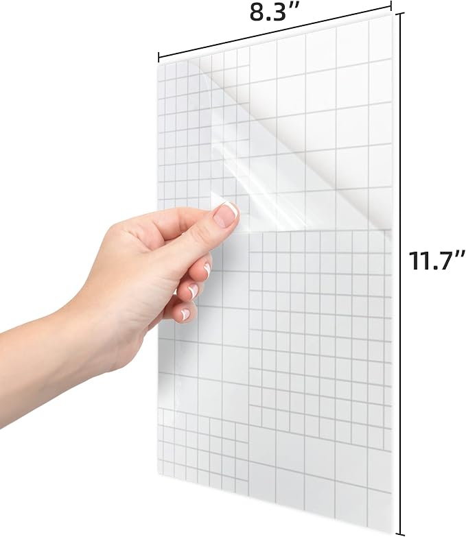 T&W SAME FILM 20 Pcs Dry Erase Board Sticker- Whiteboard Stickers-8.3''x11.7'' - Image 2