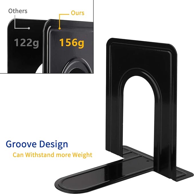 Jekkis 20pcs Book Ends Metal Bookends - Image 3